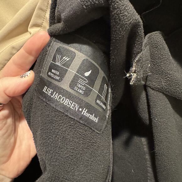 Ilse Jacobsen Tan Raincoat Fleece Lined Size 8 - Picture 6 of 7